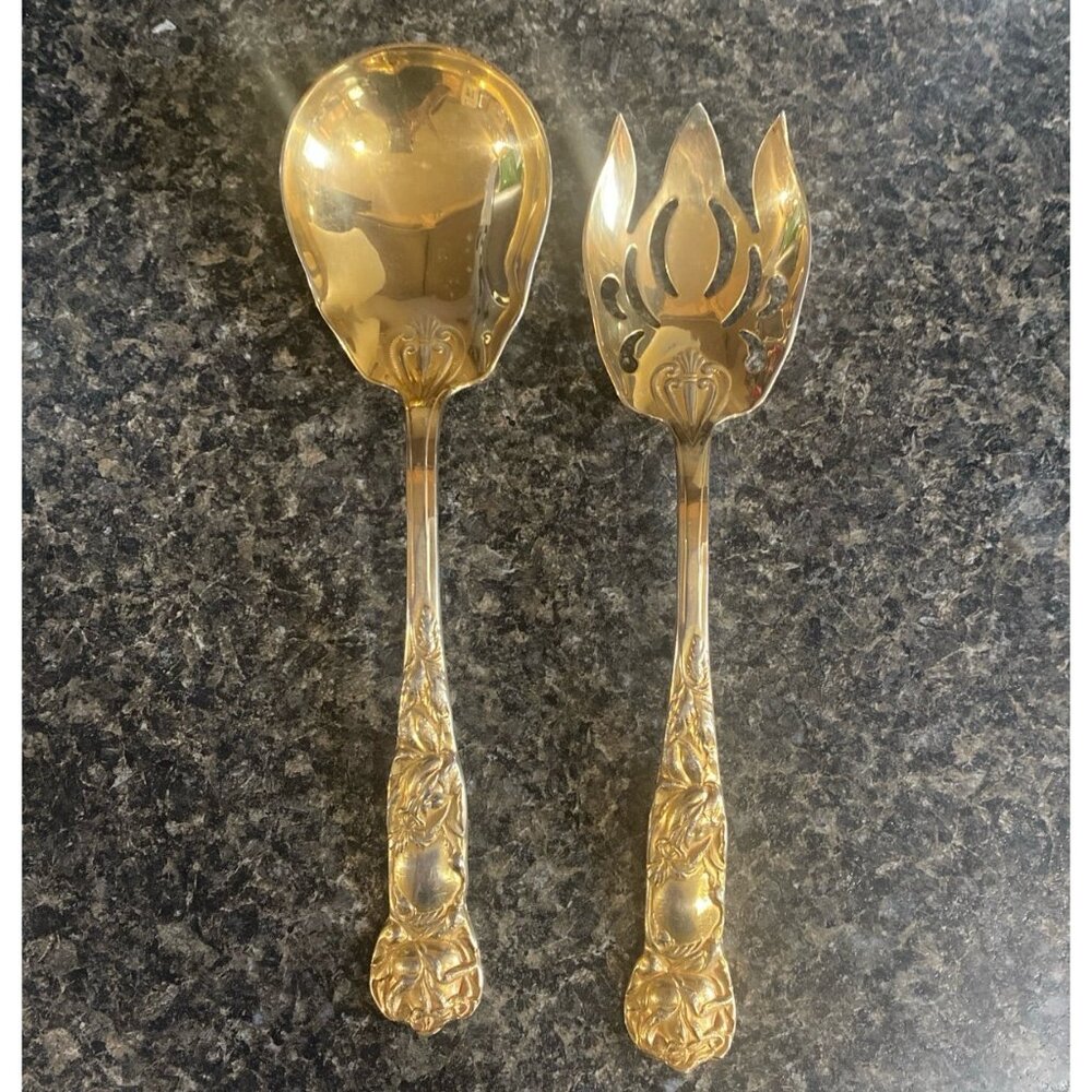 Vintage‎ Made in Italy Serving Spoon and Fork
